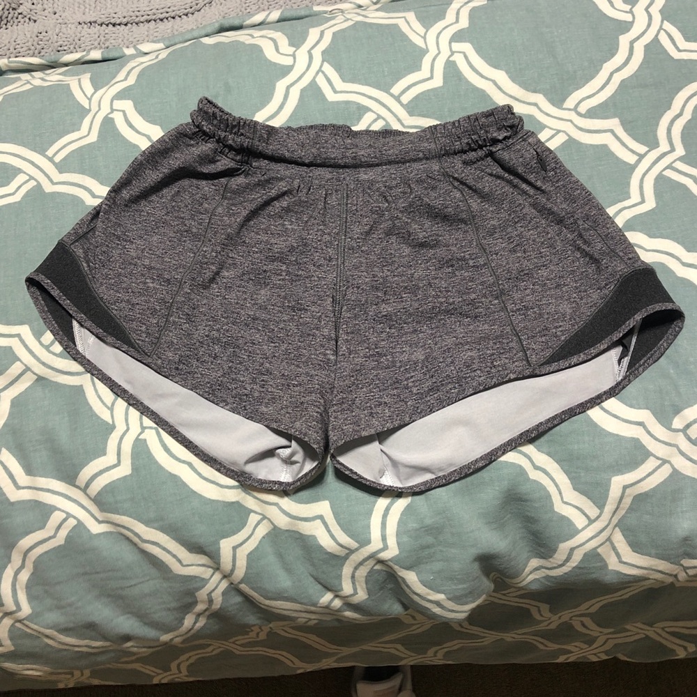 Gray Lululemon Hotty Hot Shorts